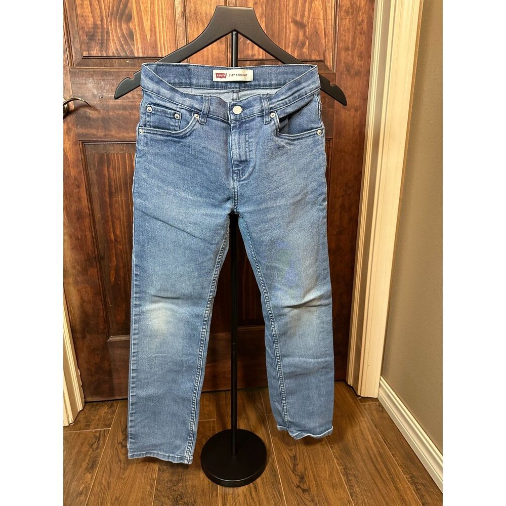Levi’s Boys 514 Straight Jeans Size 27x27 Blue Denim Medium Wash